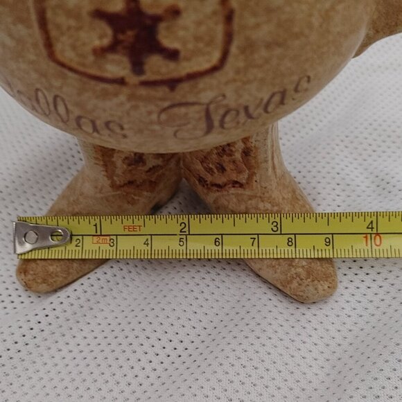 Rare Dallas Texas Footed Mug Cowboy Boots Sheriffs Star - Picture 5 of 7